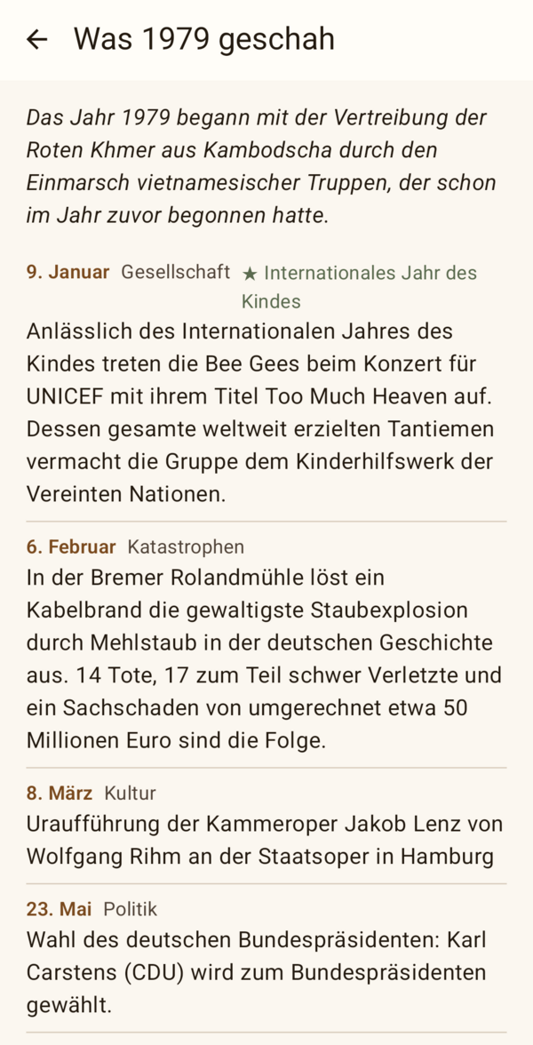 Was 1979 geschah